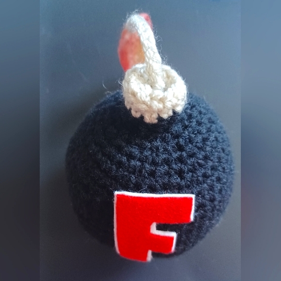 Set Of TWO 💥Hand crocheted "F Bomb"💣 - Picture 4 of 6